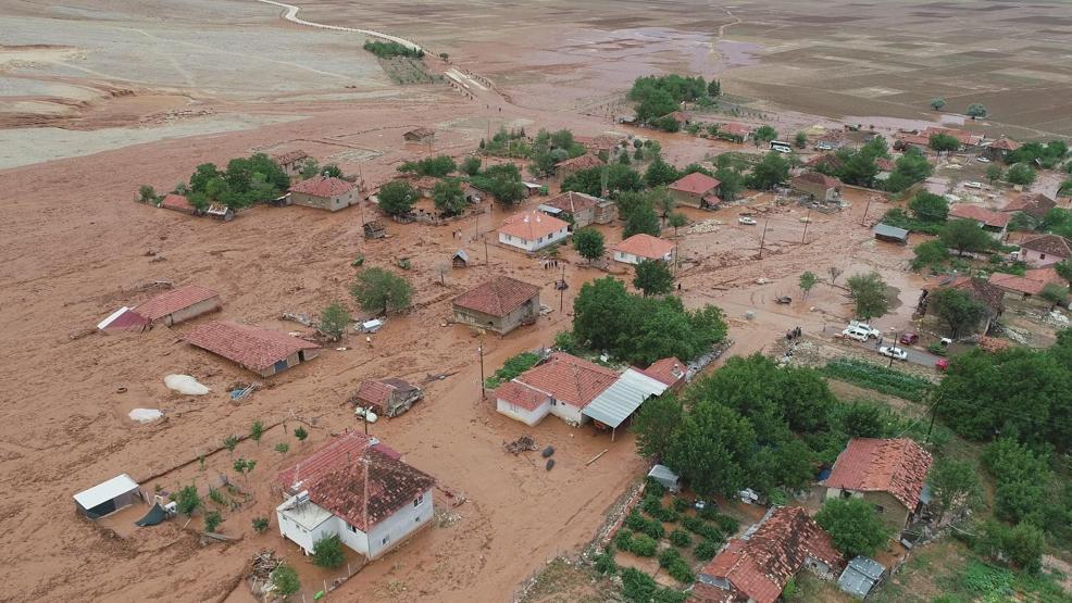 Elmalıyı 24 saat içinde ikinci kez sel vurdu
