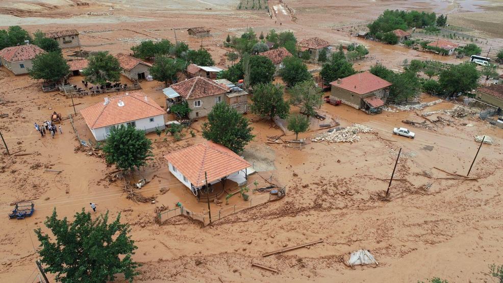 Elmalıyı 24 saat içinde ikinci kez sel vurdu
