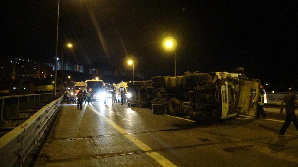 TEMde can pazarı Otomobili bu hale getirip kaçtı