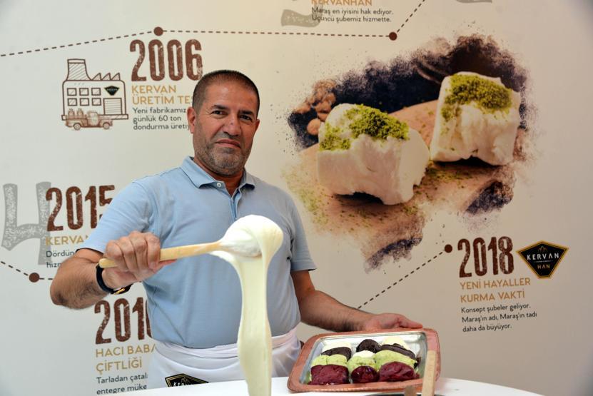Meşhur Maraş dondurmalarına yeni bir tat daha eklendi