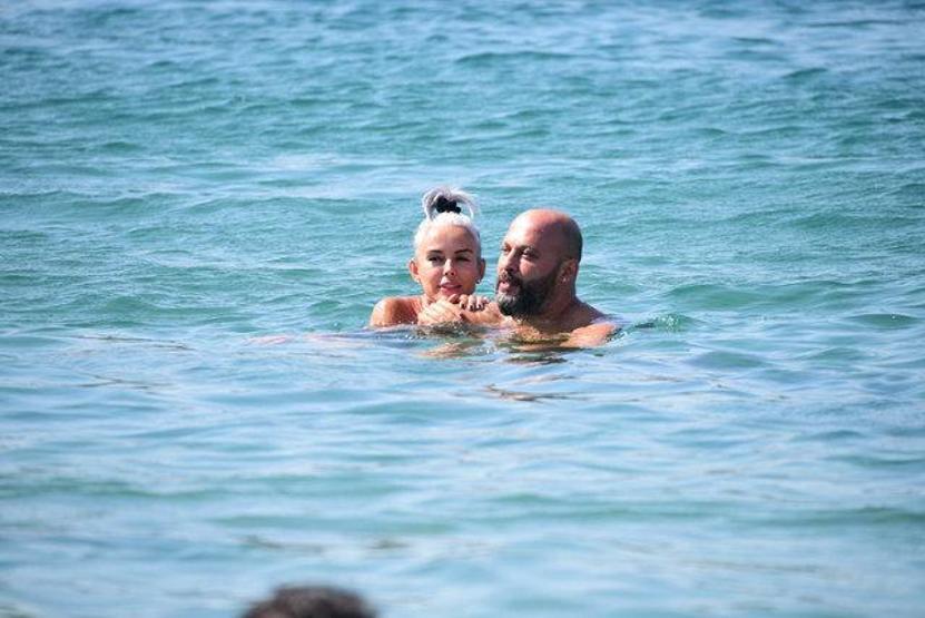 İpek Tanrıyar ile sevgilisi Murat Evler, Bodrumda