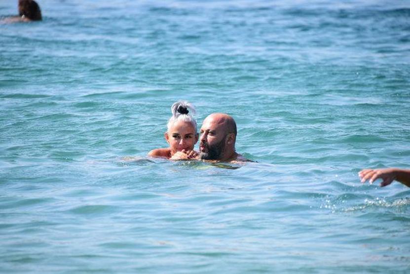 İpek Tanrıyar ile sevgilisi Murat Evler, Bodrumda