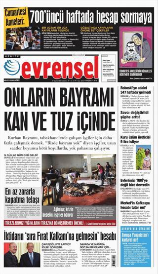 25 Ağustos 2018 - Gazete manşetleri