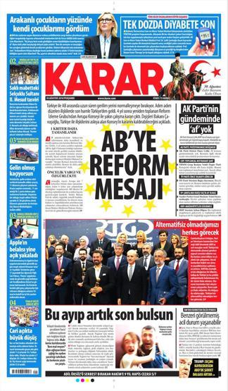 30 Ağustos 2018 - Gazetelerin birinci sayfaları