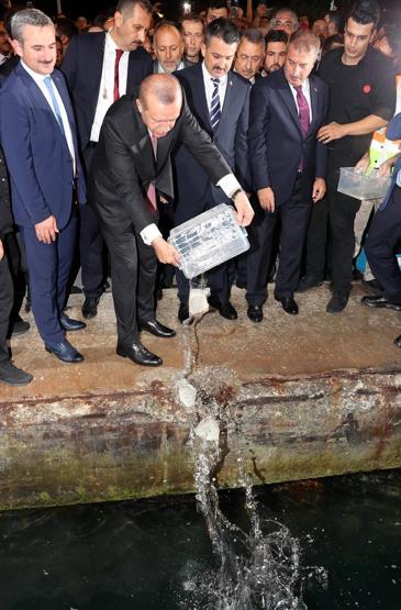 Cumhurbaşkanı Erdoğan balık sezonunu açtı