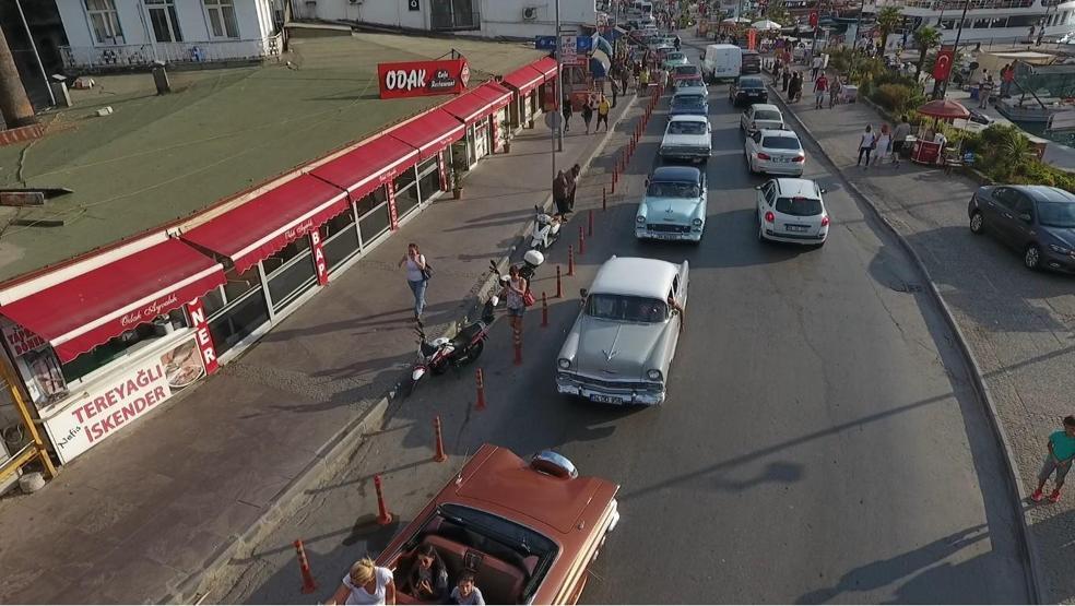 Klasik otomobiller Ayvalıkta buluştu
