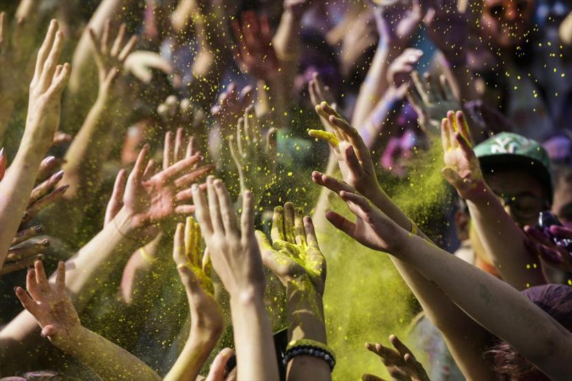Ankaralılar renkli koşu festivalinde doyasıya eğlendi