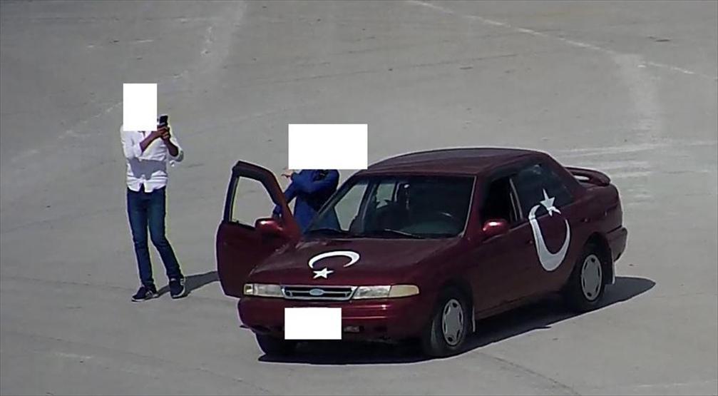 Çorumda kiki challenge yapan sürücüye ceza