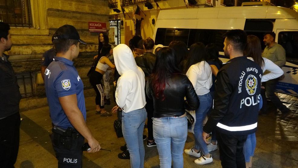 Taksim Meydanında fuhuş operasyonu