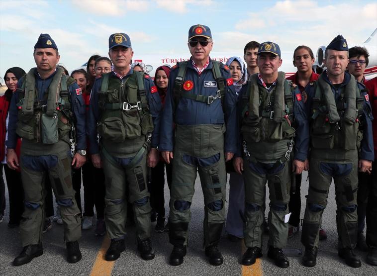 Cumhurbaşkanı Erdoğan TEKNOFEST alanına böyle geldi