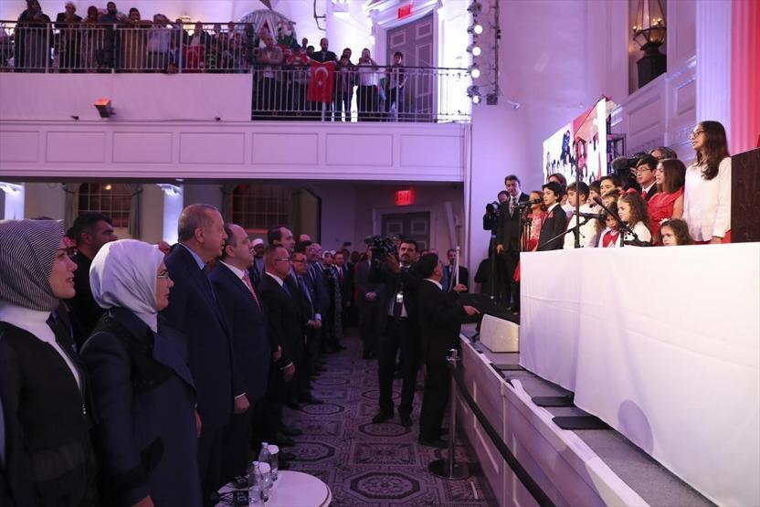 Erdoğan New Yorkta Türk ve Müslüman toplumuyla buluştu