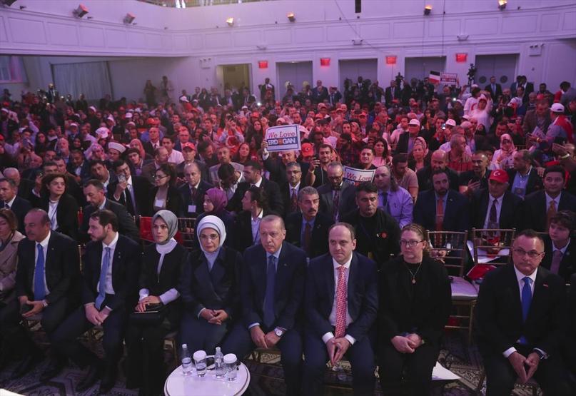 Erdoğan New Yorkta Türk ve Müslüman toplumuyla buluştu