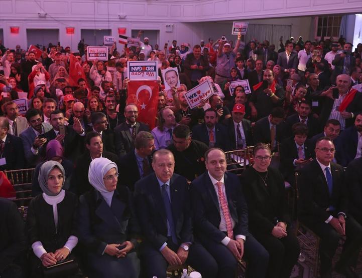 Erdoğan New Yorkta Türk ve Müslüman toplumuyla buluştu