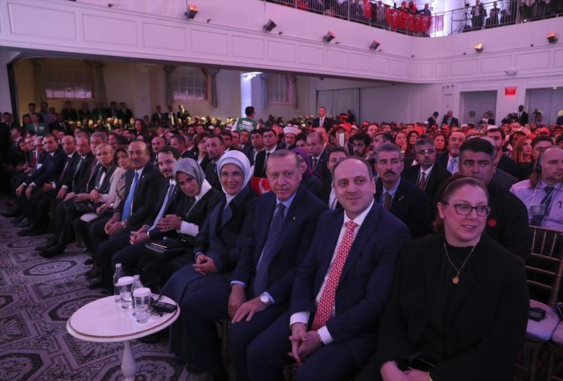 Erdoğan New Yorkta Türk ve Müslüman toplumuyla buluştu