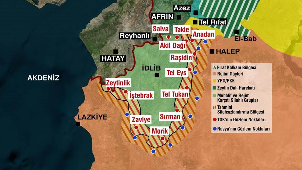 İşte İdlibteki terör unsurları