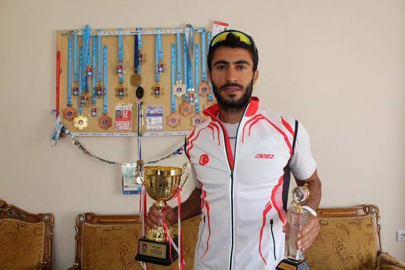 Araba lastiğiyle dünya şampiyonasına hazırlanıyor