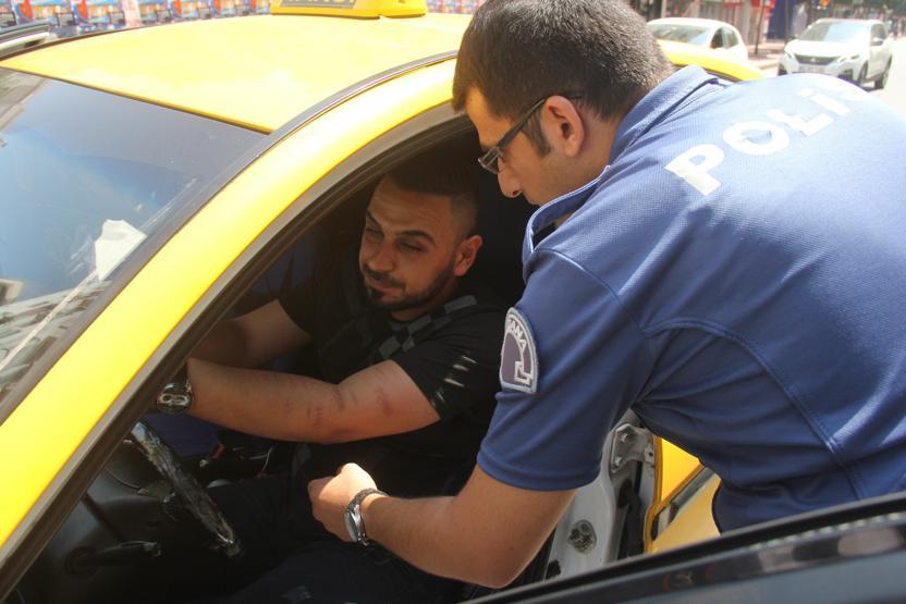 Taksici içip içip yol ortasında sızdı