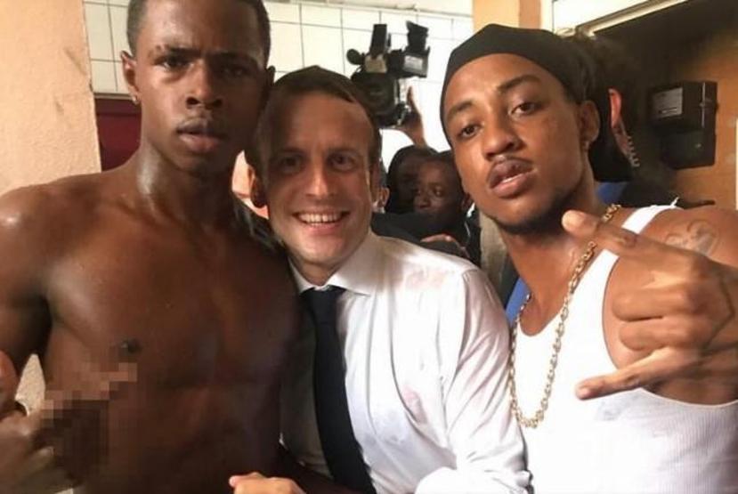 Fransa, Macronun bu fotoğrafını konuşuyor