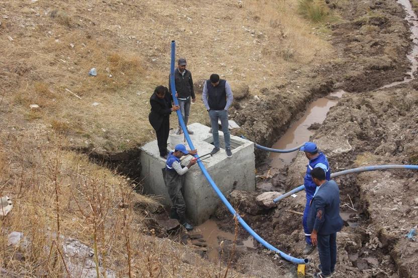 Su sorunu 8 bin 700 metrelik hatla çözüldü