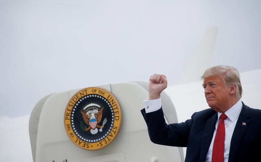 ABD bu görüntüleri konuşuyor: Trump farkına varmadı