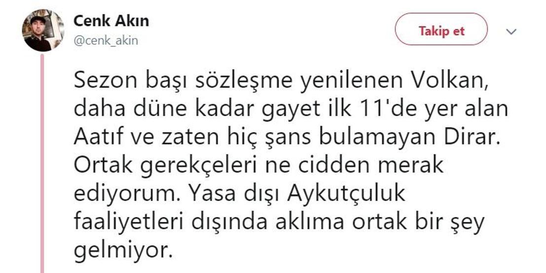 Tepki var: Ali Koç benim için bitmiştir