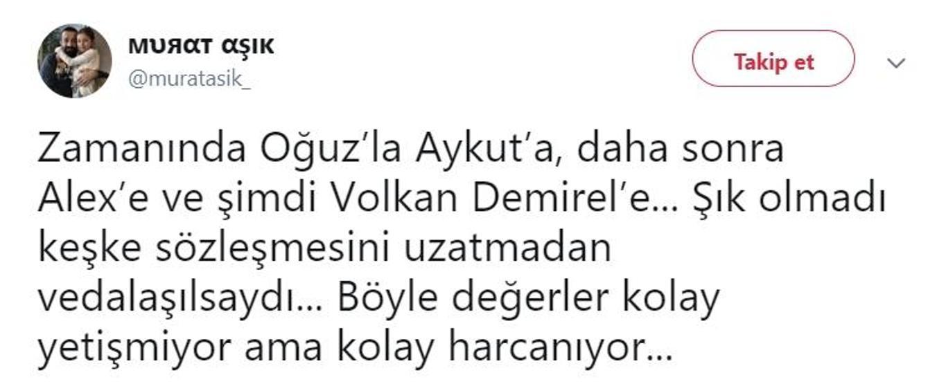 Tepki var: Ali Koç benim için bitmiştir