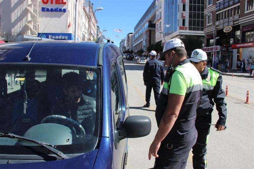 Erzurum’da drone ile trafik denetimi