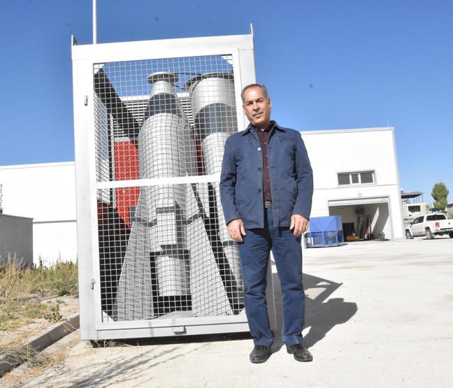 Türkiyede ilk kez üretildi: Dolu önleme makinesi