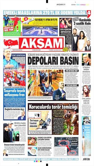 12 Ekim 2018 - Gazete Manşetleri