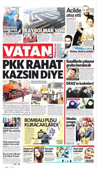 12 Ekim 2018 - Gazete Manşetleri