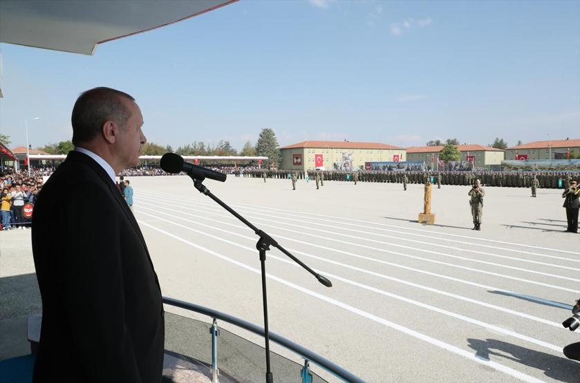 Cumhurbaşkanı Erdoğan komando bröve takma töreninde