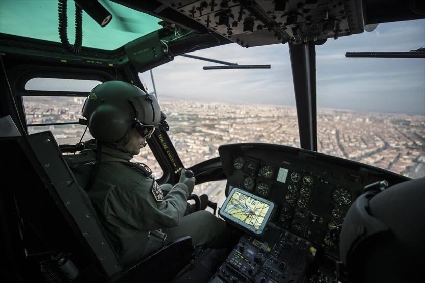 Helikopter tespit etti, yerdeki ekipler ceza kesti