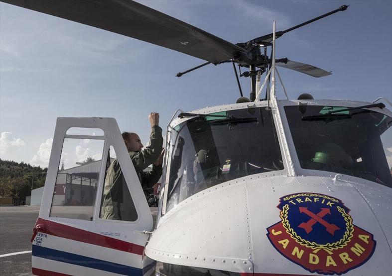 Helikopter tespit etti, yerdeki ekipler ceza kesti