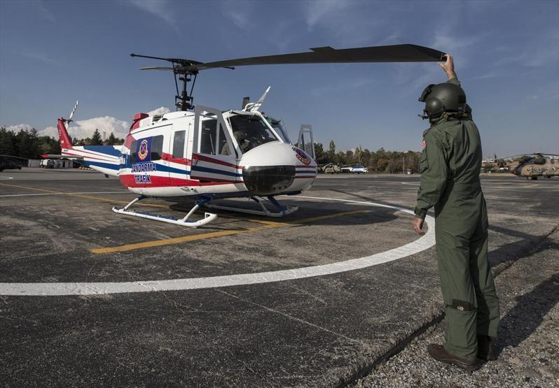 Helikopter tespit etti, yerdeki ekipler ceza kesti