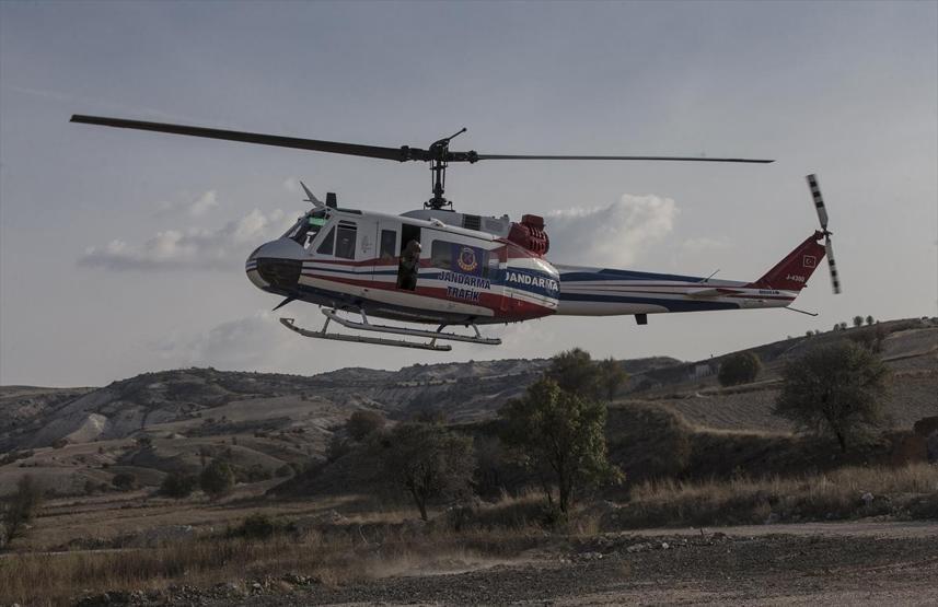 Helikopter tespit etti, yerdeki ekipler ceza kesti