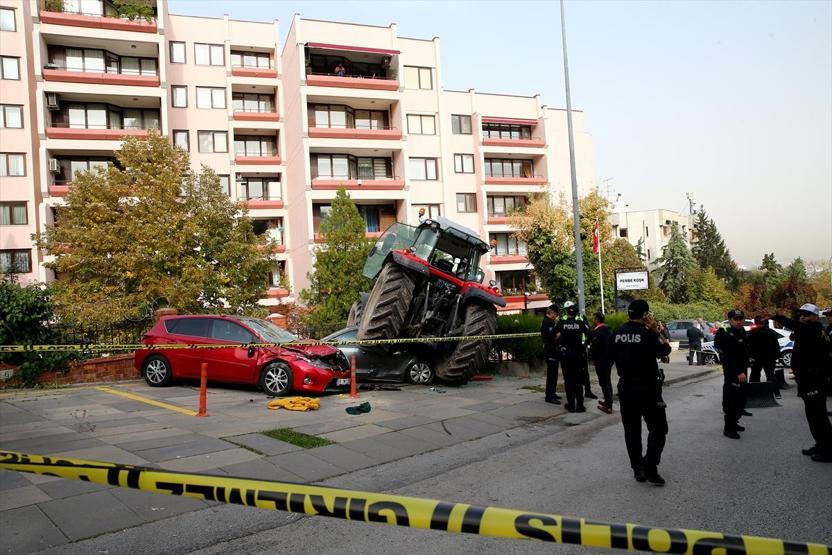 Ankarada traktör alarmı: İşte fotoğraflar