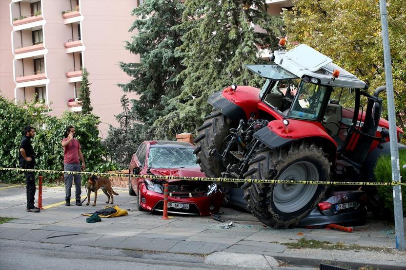 Ankarada traktör alarmı: İşte fotoğraflar