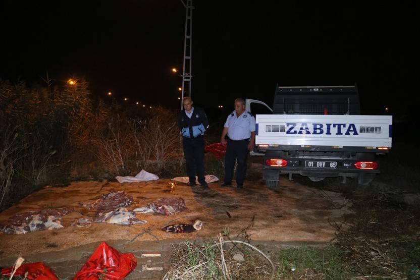 Yüzlerce kilo at eti ele geçirildi
