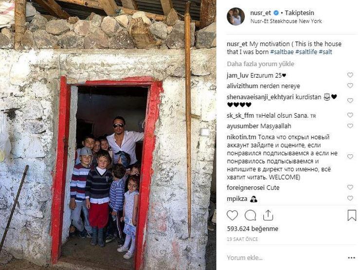 Nusret Erzuruma gitti: Paylaşımı rekor kırdı