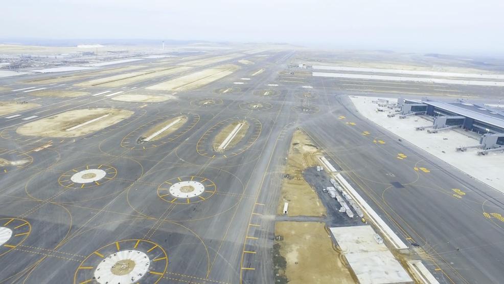İstanbul Yeni Havalimanı havadan görüntülendi