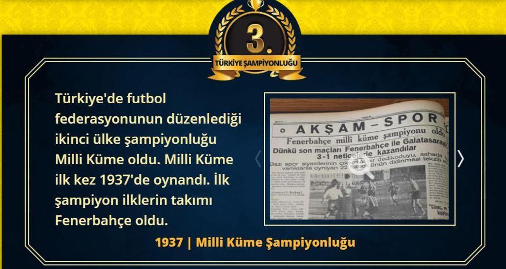 Fenerbahçenin 28 Türkiye Süper Lig şampiyonluğu