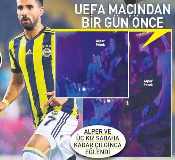 Alper Potuk gecelerde