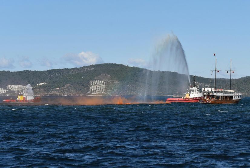 Bodrumda uçak kazası tatbikatı