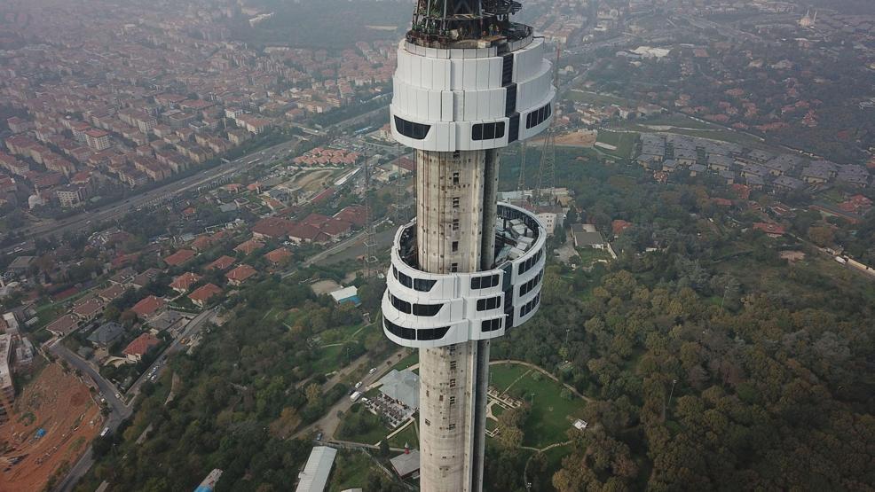 Çamlıca kulesinde ilk 6 kat tamamlandı