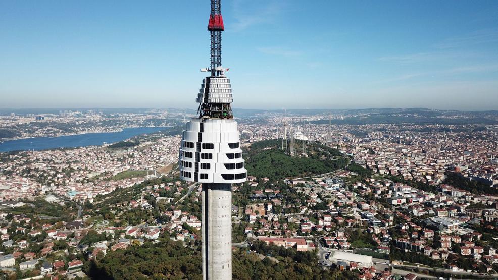 Çamlıca kulesinde ilk 6 kat tamamlandı