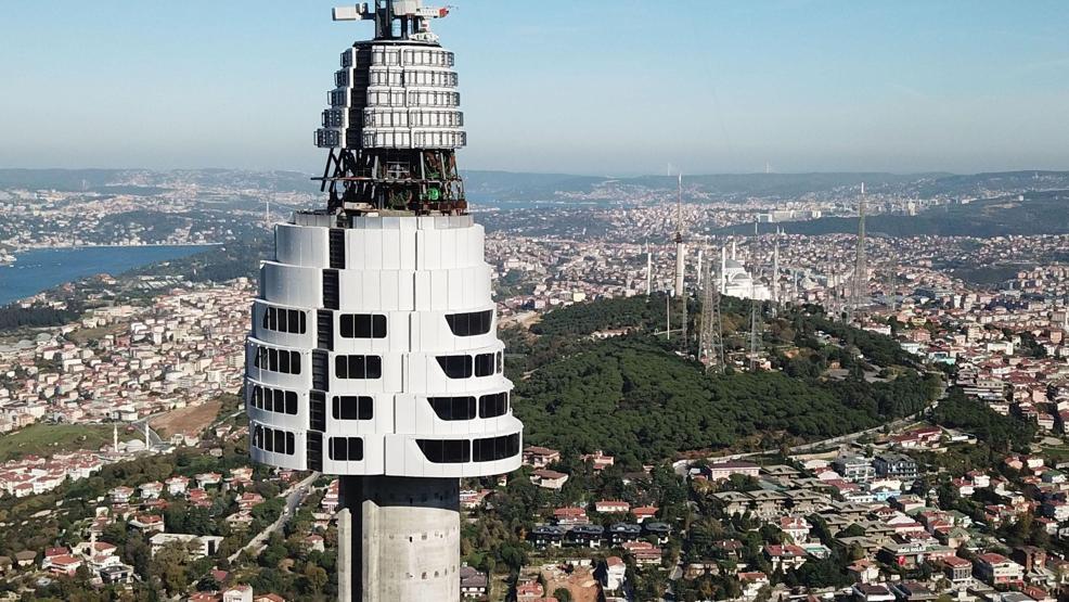 Çamlıca kulesinde ilk 6 kat tamamlandı