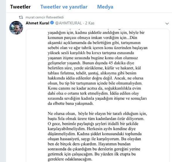 Ahmet Kuralın Sılayı darp ettiği iddialarına Murat Cemcir ne tepki verdi