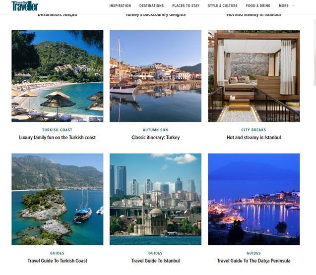 Prestijli gezi dergisi Türkiye sahillerini öne çıkardı