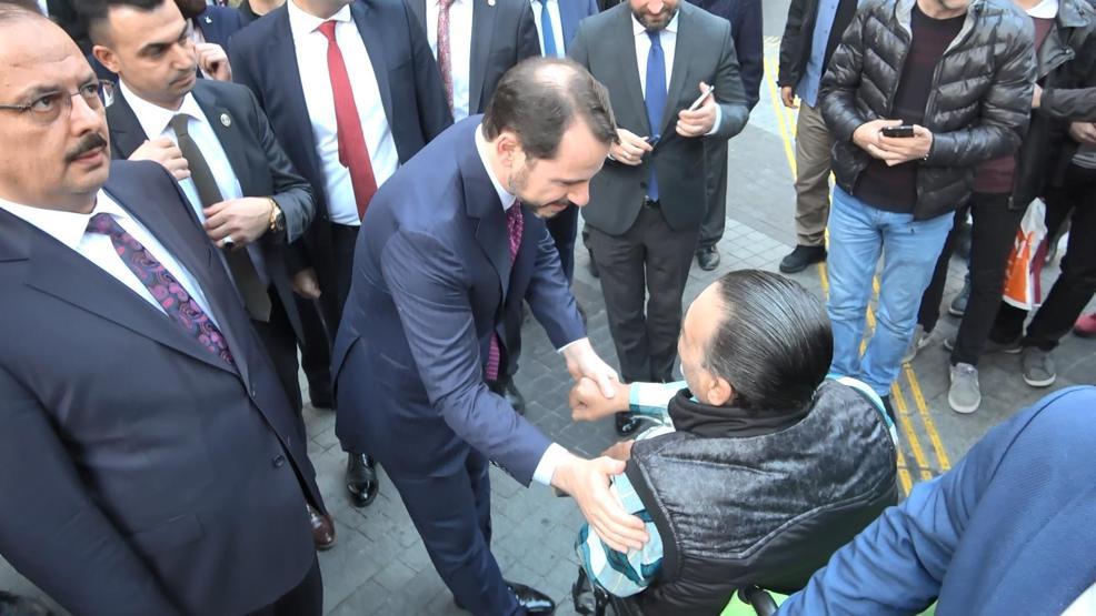 Bakan Albayraktan Bursada esnaf ziyareti