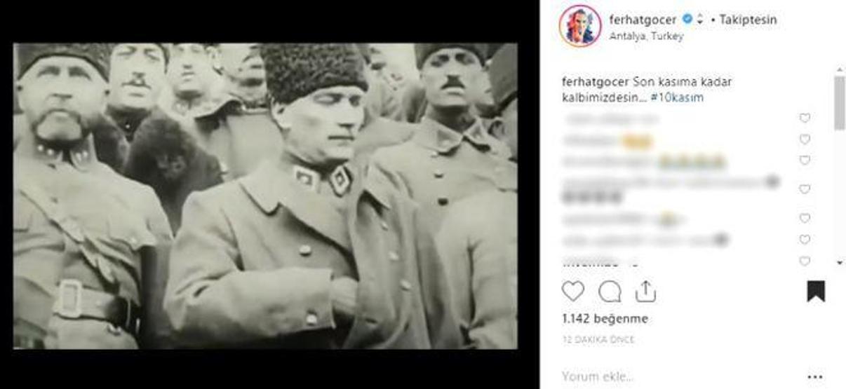 Ünlülerin 10 Kasım mesajları